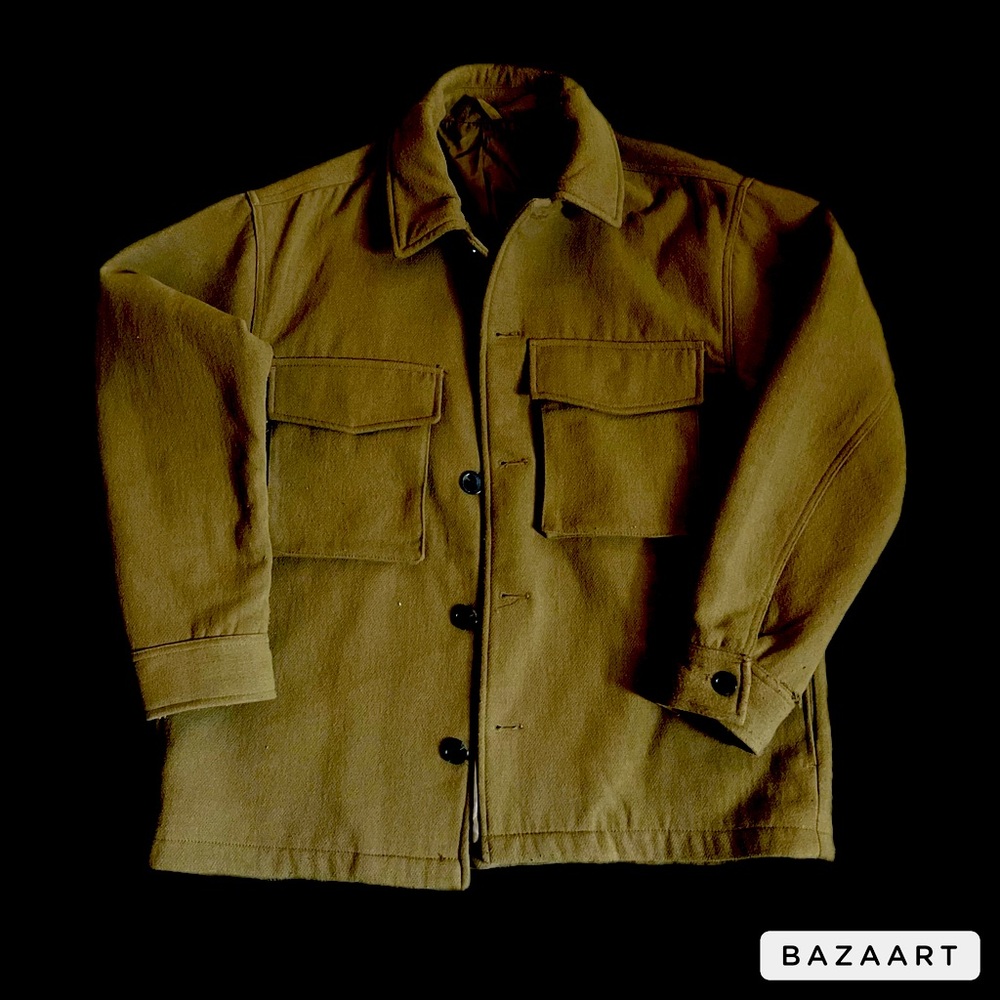 H&M men’s waist length chest pocket Peacoat